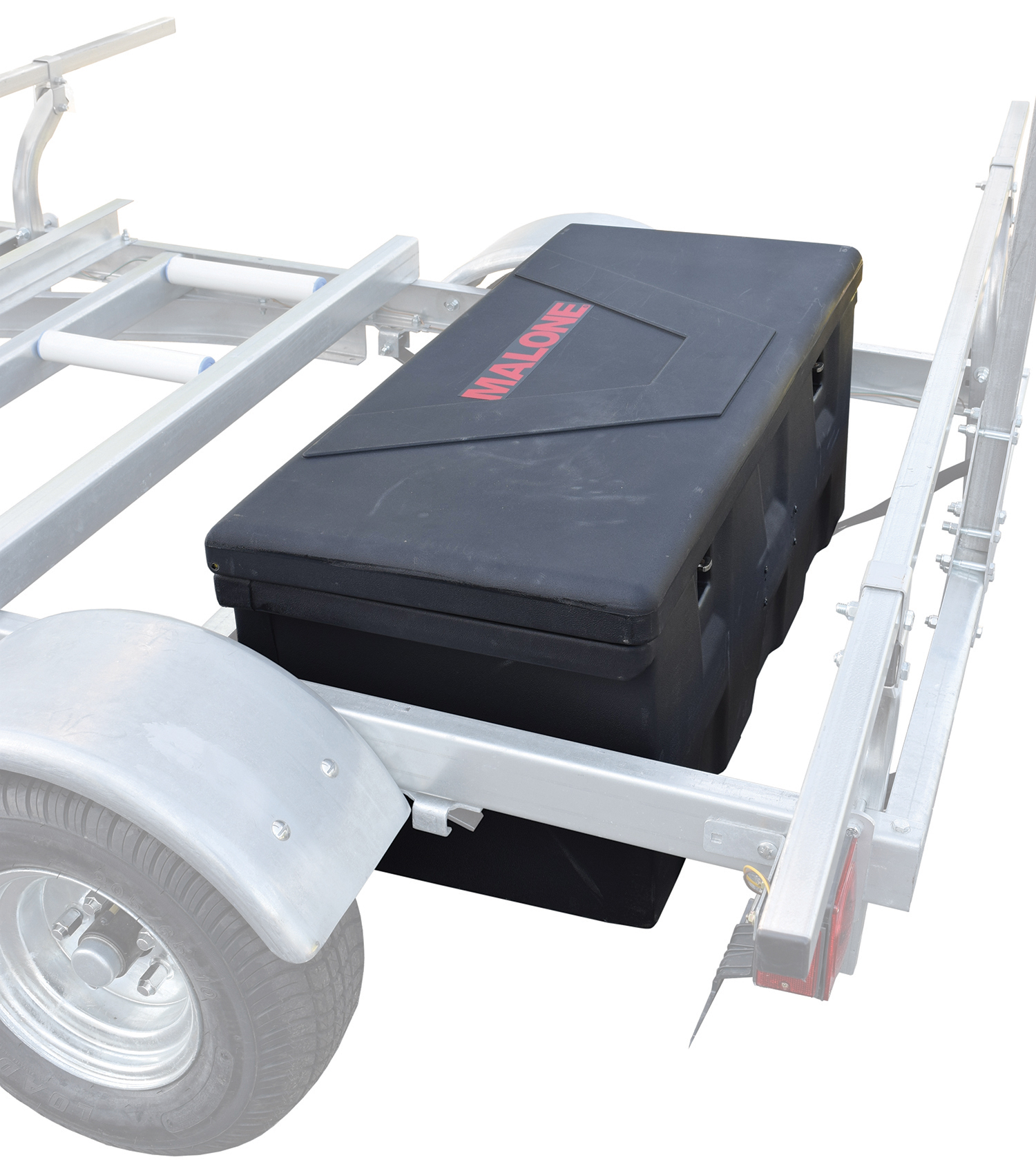 MegaSport Trailer Plastic Storage Trunk w/Mounting Hrdwr